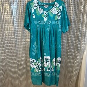 Tropical print mumu